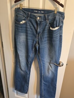Old Navy Men's Medium Blue Straight-Leg Jeans